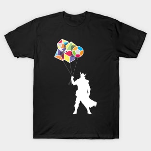 Dice Balloon Tabletop RPG - Role Playing Game - Warrior Adventurer T-Shirt